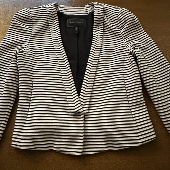 BCBG Maxazria Blazer - Black & White Striped- Size XS - Picture 2 of 5